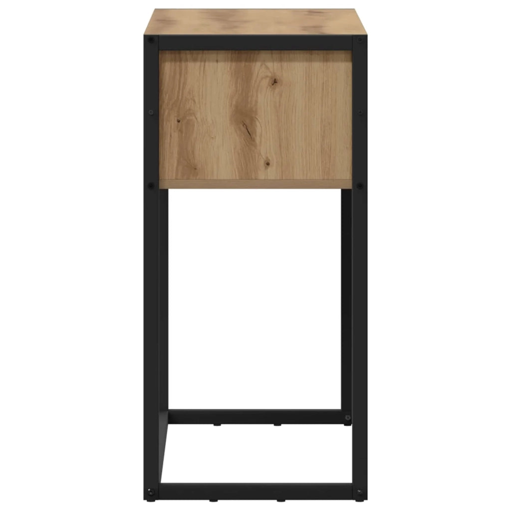 Tavolino | Tavolo laterale Rovere Artigianale 100 x 36 x 75 cm Legno multistrato