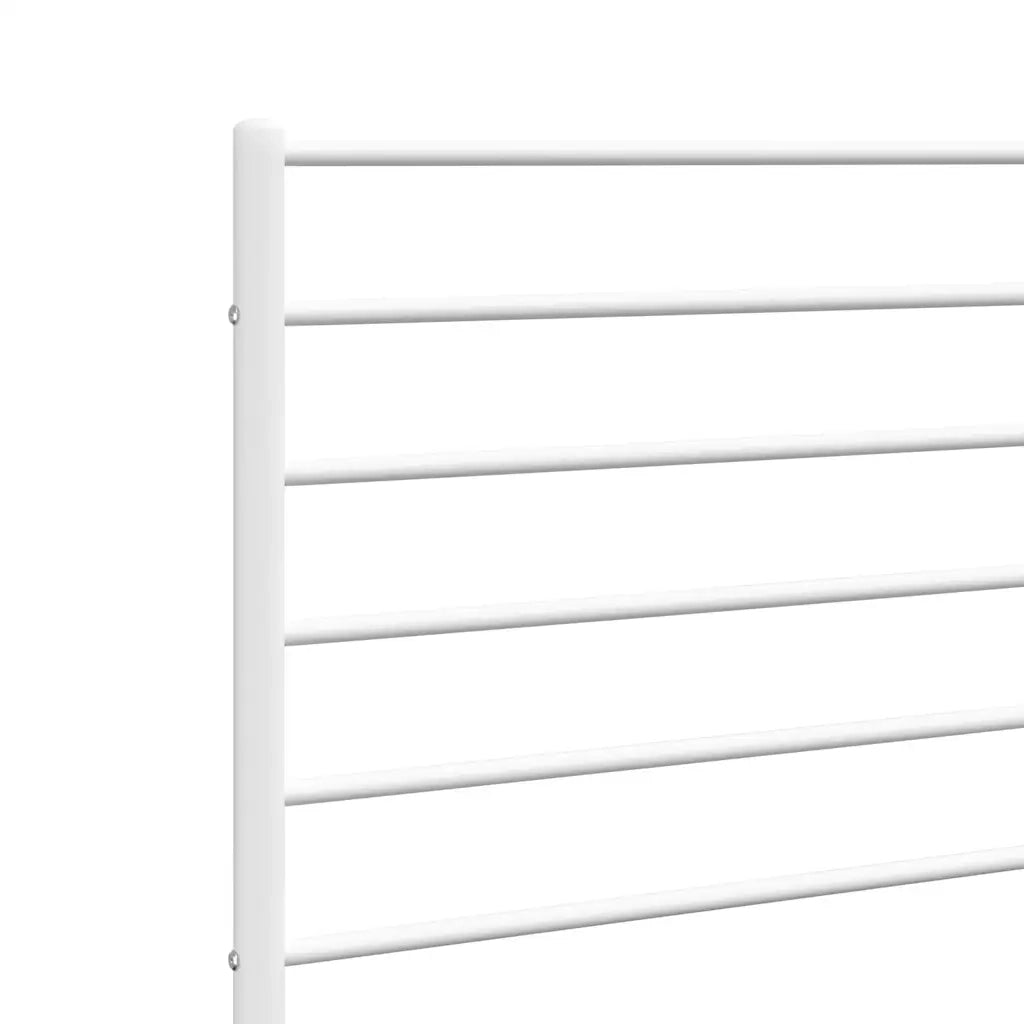 Testiera in Metallo-Testiera in Ferro-Testata Bianco 135 cm 596459
