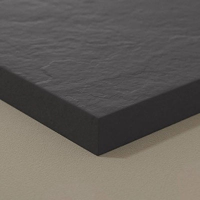 Piatto doccia 80x120 cm antracite effetto pietra in resina riducibile Karen