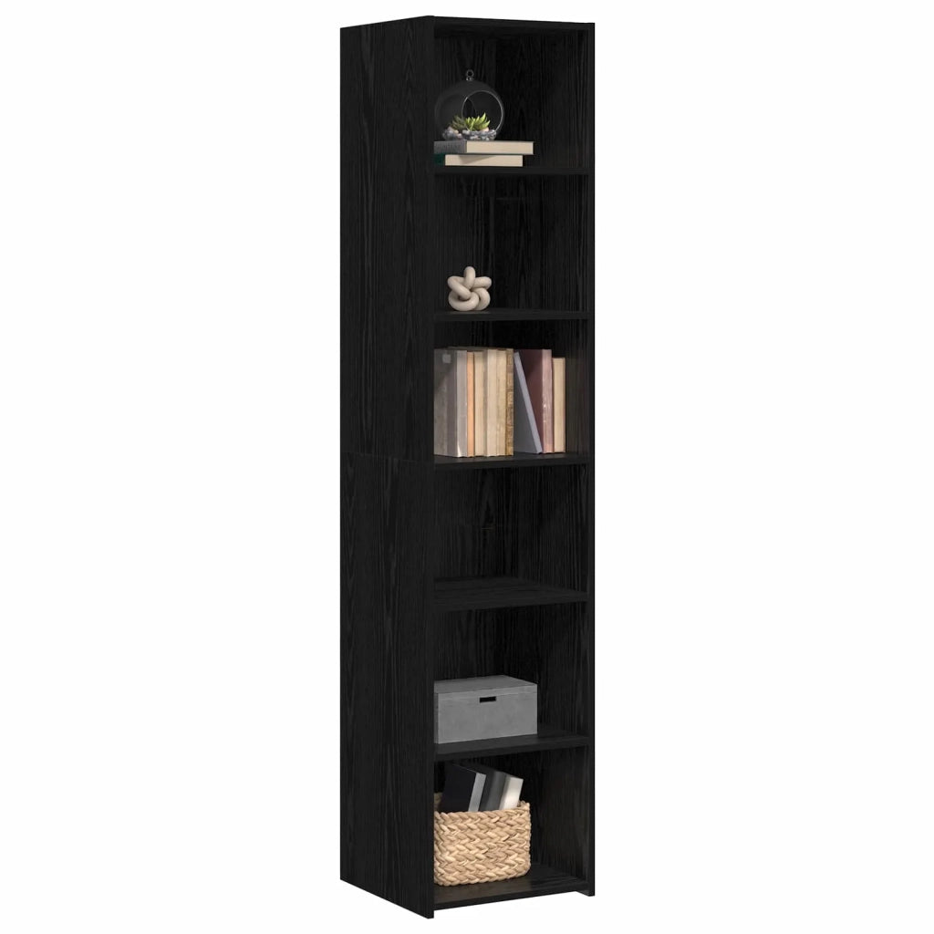 Credenza Rovere Nero 40 x 41 x 185 cm Legno ingegnerizzato 3446623