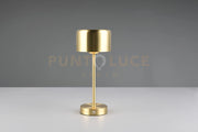 JEFF LAMPADA DA TAVOLO RICARICABILE METALLO OTTONE REGOLAZIONE INTESITA' TOUCH H.30CM led  1,5W 120lm, 3000K
