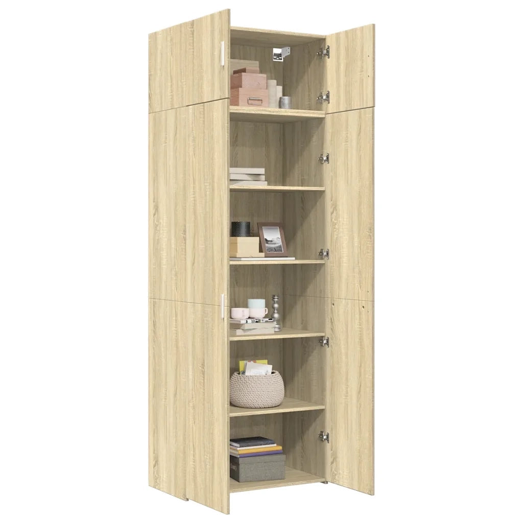 Armadietto Rovere Sonoma 80x42,5x225 cm in Truciolato CFW2487989