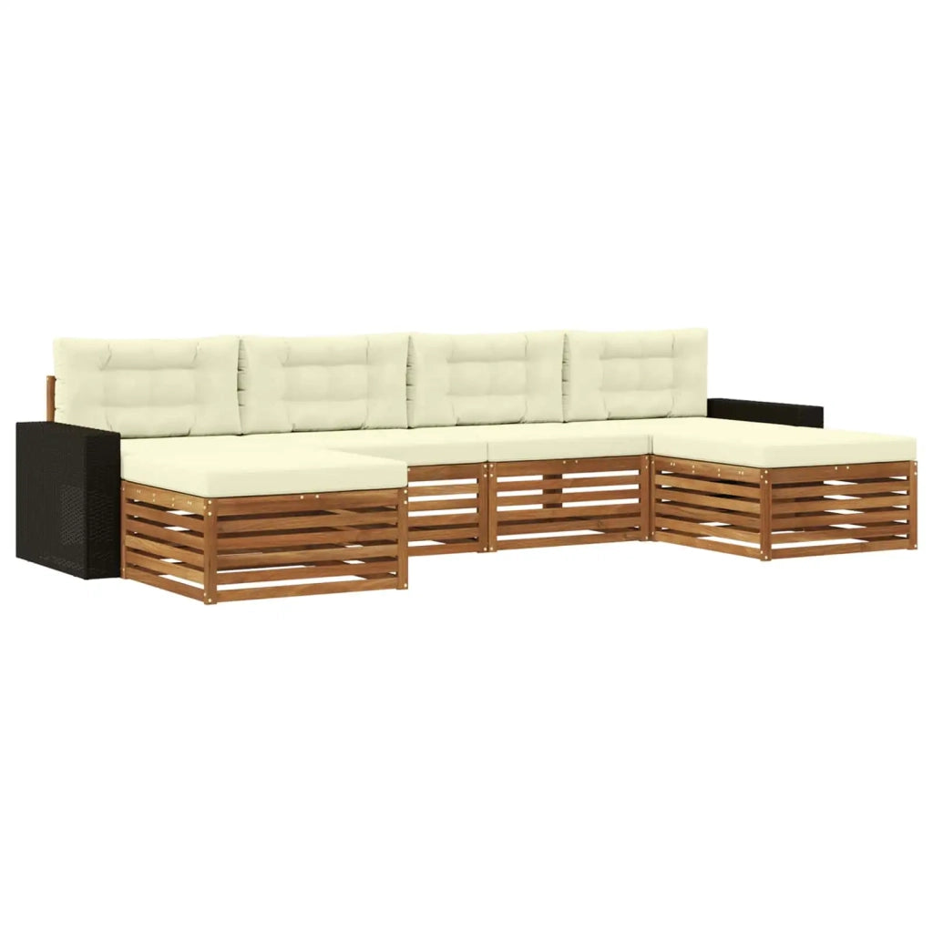 Set di divani da esterno 6 pz Legno di Acacia Massello 3383693
