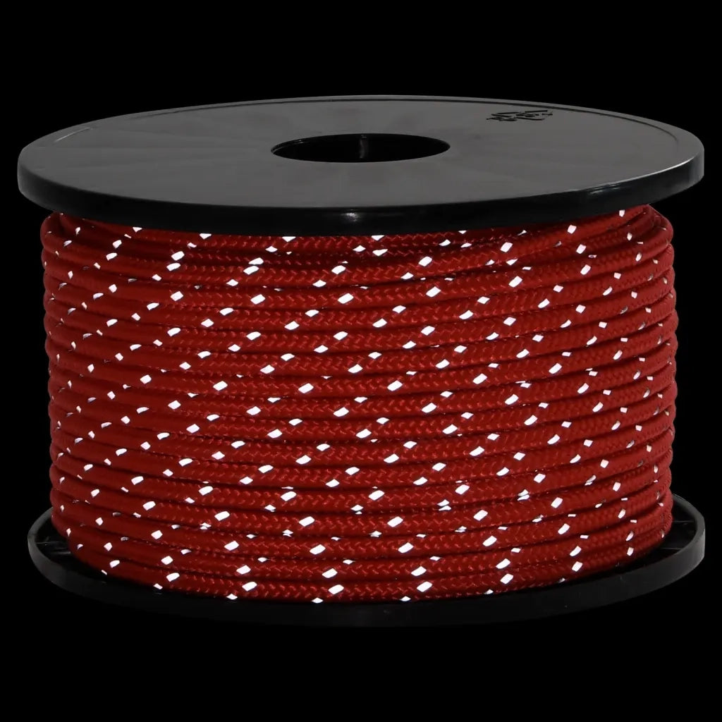 Corda Tenda con Strisce Riflettenti e Chiavi 50 m 5 mm