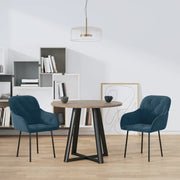 Sedie da Pranzo 2 pz Blu in Vellutocod mxl 95531