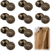 Vite per Abbigliamento - 20 pezzi - Bottoni in Metallo - Bottoni Antichi - Bottoni Ronde - Bottoni per Abito - Lega di Alta Qualità - Dimensione 20mm - Bottoni in Metallo