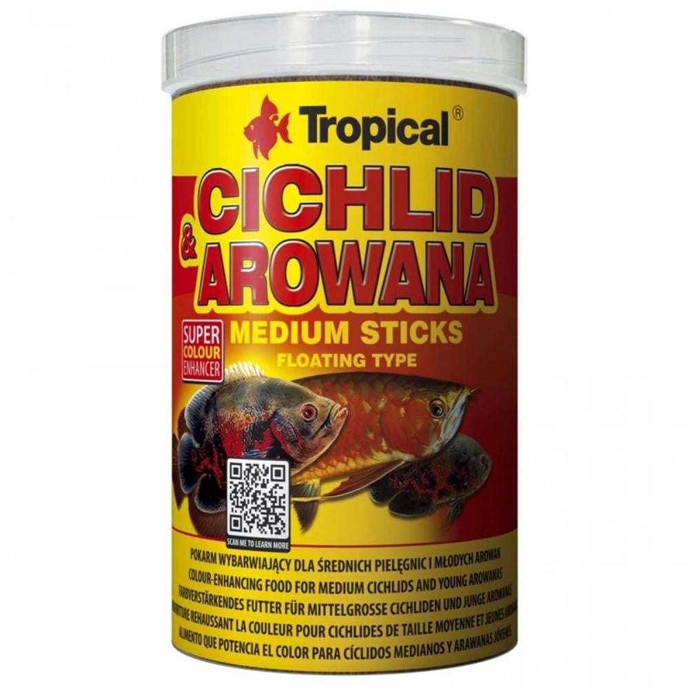 Tropical Cichlid Arowana - Medium Sticks Formato: 250 ml