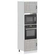 Armadi Forno 2 pz Lucca Grigio Sonoma in Legno Multistrato