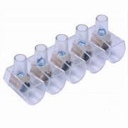 Trade Shop - Morsetti Unipolari Terminali Morsettiera 2 Stecche Da 5 Pezzi Sezione 4mm² 83318 -