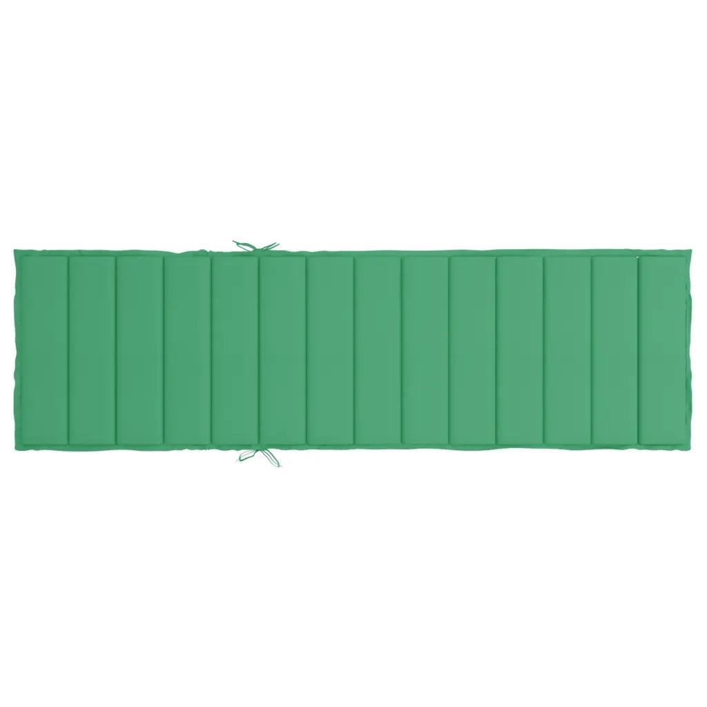 Cuscino per Lettino Verde 200x60x3 cm in Tessuto Oxford 314208
