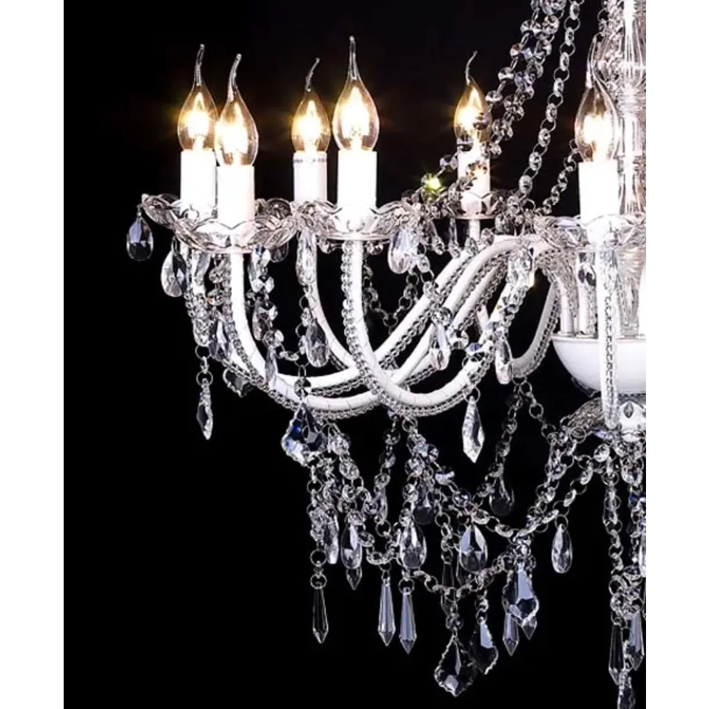 Lampadario classico vetro 1600 cristalli, a sospensione CFW6794109