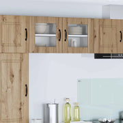 Mobile in vetro da parete LUCCA 2 pcs Rovere Artigianale