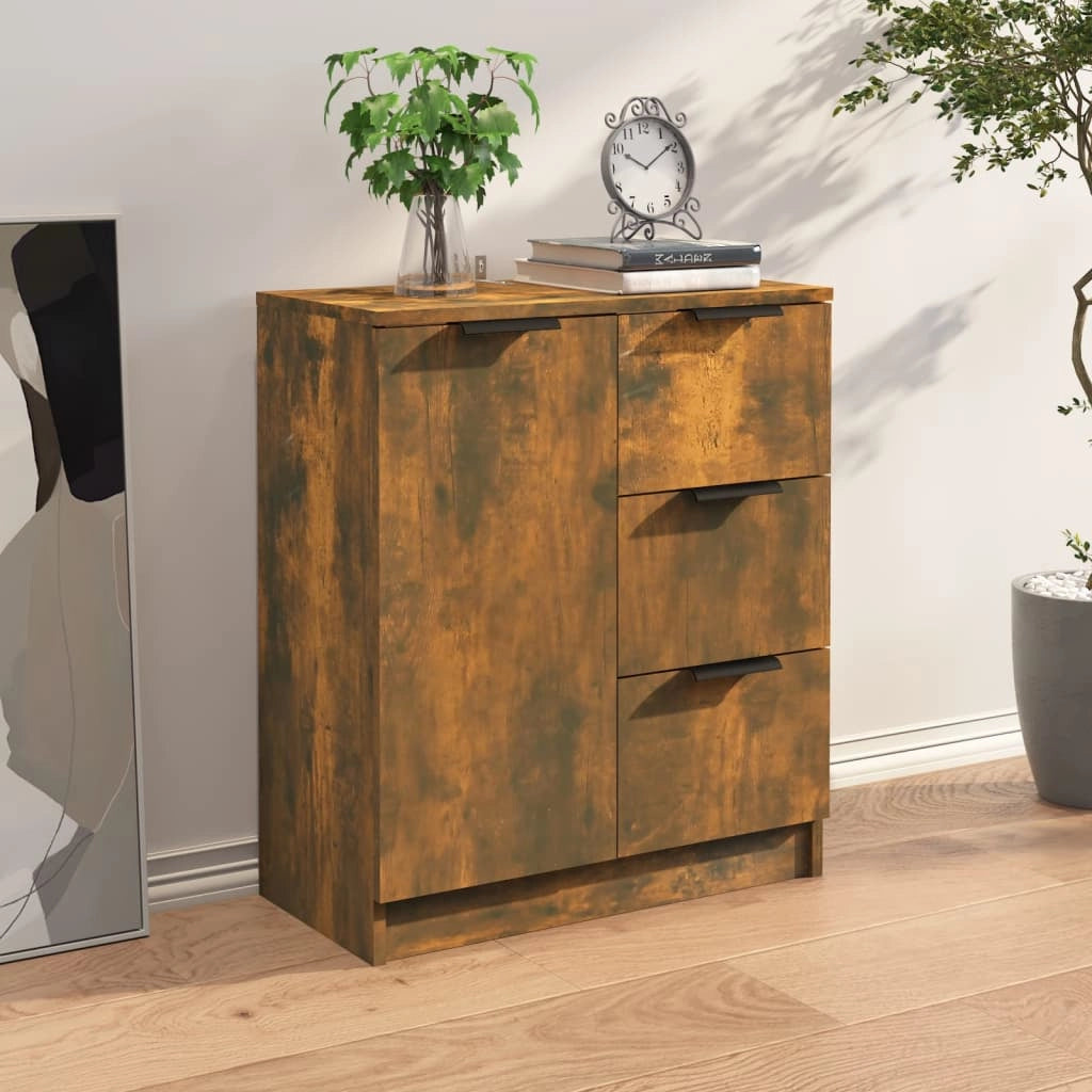 Buffet credenza cassettiera armadio mobile contenitore organizer per cucina soggiorno salotto 60 x 30 x 70 cm legno ingegnerizzato marrone 02_0030961