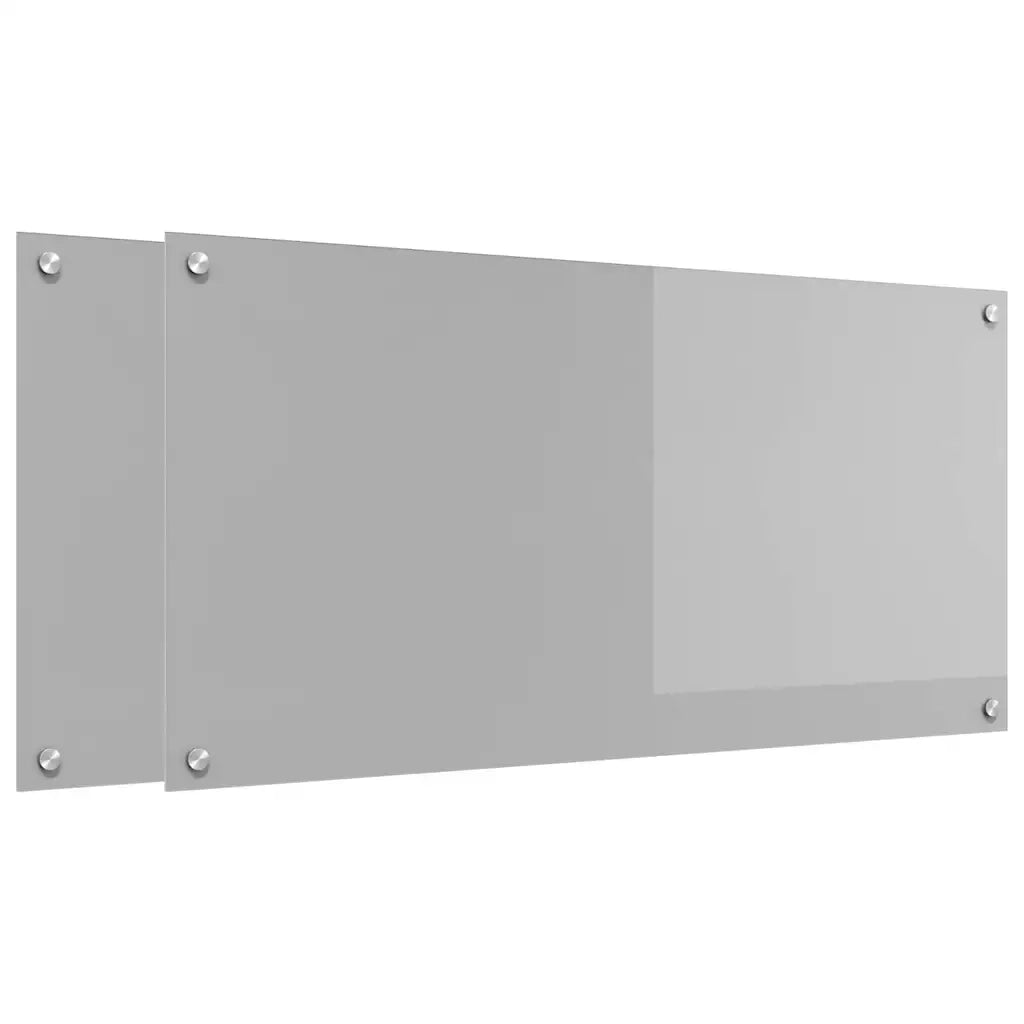 Schienale da cucina 2 pcs Grigio chiaro 100 x 50 cm 3415456