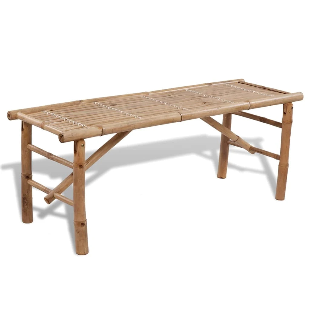 Tavolo con 2 panche 100 cm bambù 02_0018684
