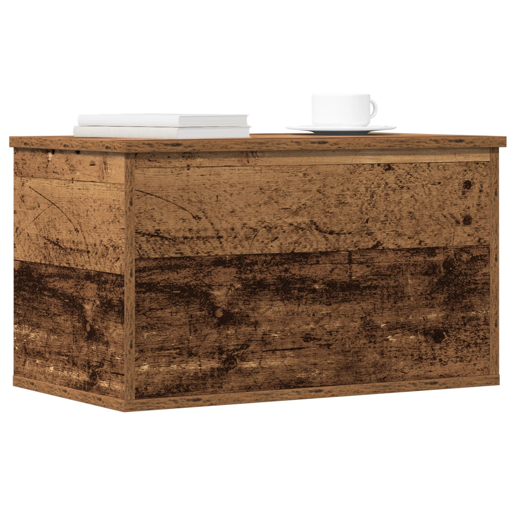 Cassa da Stoccaggio in Legno Vintage 60x35x35 cm in Legno Ingegnerizzato