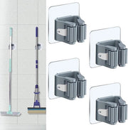 Hanger per Asciugamani 4 Pack, Supporto per Asciugamani Murale Autoadesivo, Supporto per Asciugamani Murale per Ospitare e Organizzare Asciugamani e Prodotti per la Pulizia in Bagno, Cucina e Armadio - grigio