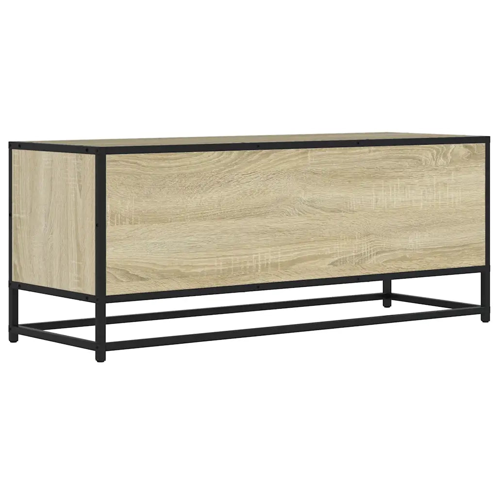 Mobile TV Rovere Sonoma 100x34,5x40cm Legno Multistrato Metallo