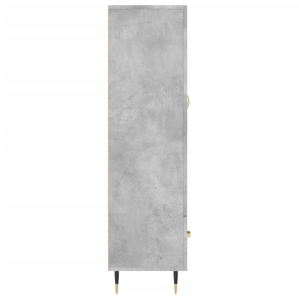 Buffet credenza cassettiera mobiletto mobile contenitore organizer cucina soggiorno salotto alto 69,5 x 31 x 115 cm legno ingegnerizzato grigio 02_0034481