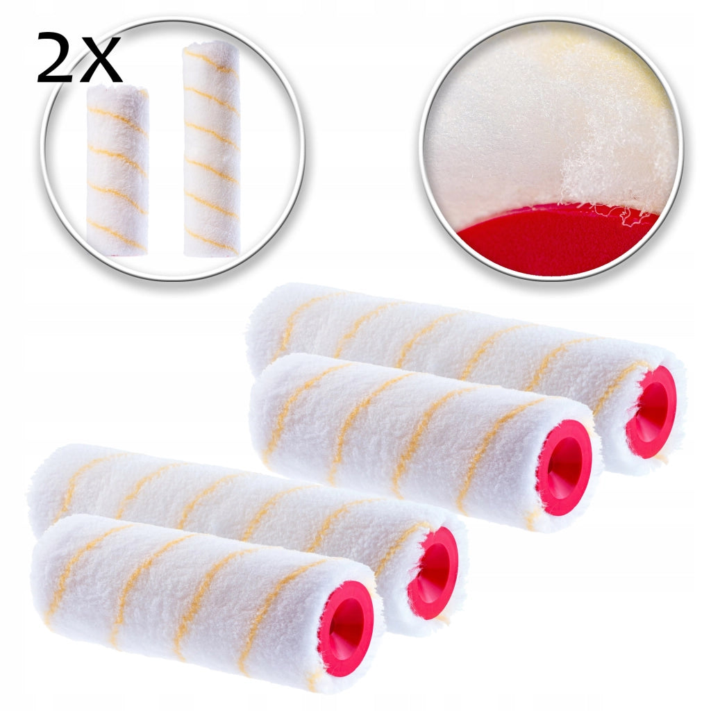 Set di 4 rulli di ricambio per pittura KADAX da 25/20 cm