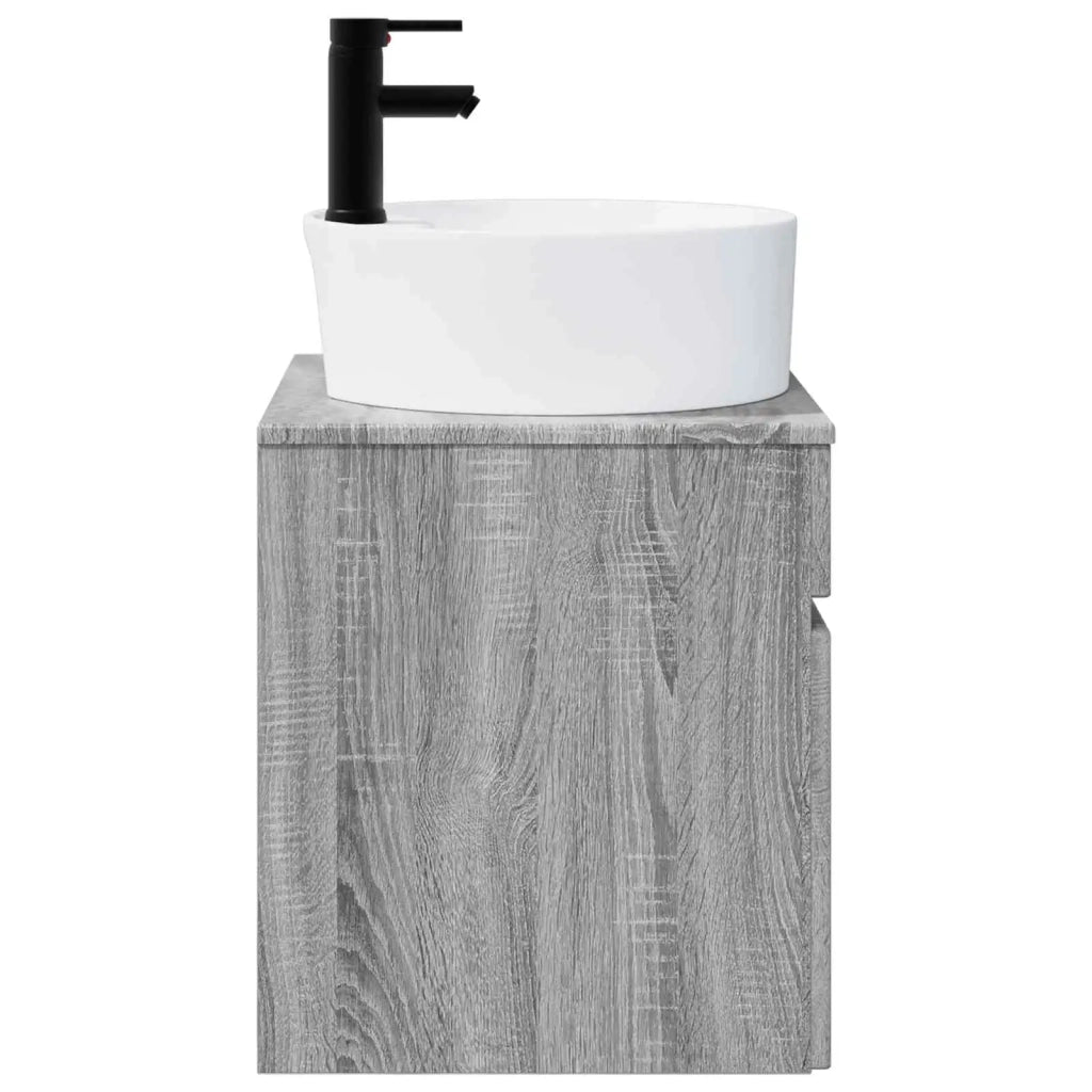 Mobile lavabo da parete Sonoma grigio 49 x 44,5 x 65 cm 890598