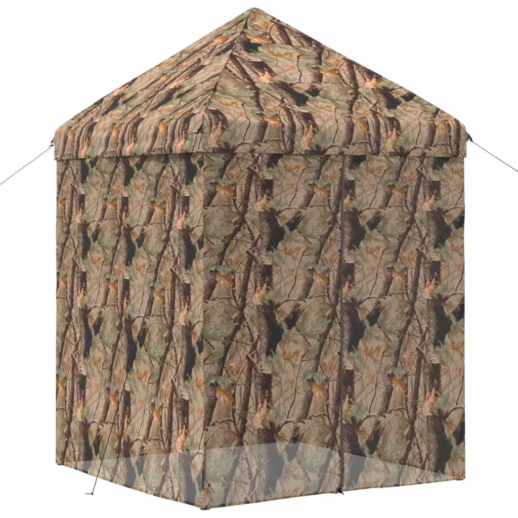 Gazebo Pop-up con 4 Pareti Mimetico Foresta Acciaio POLYSTER 42036834