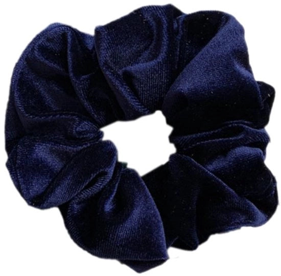 Set di 3 elastici per capelli per donne, elastici per capelli premium in velluto per donne, grande presa, elastici per capelli elastici per ragazze e donne, blu marino