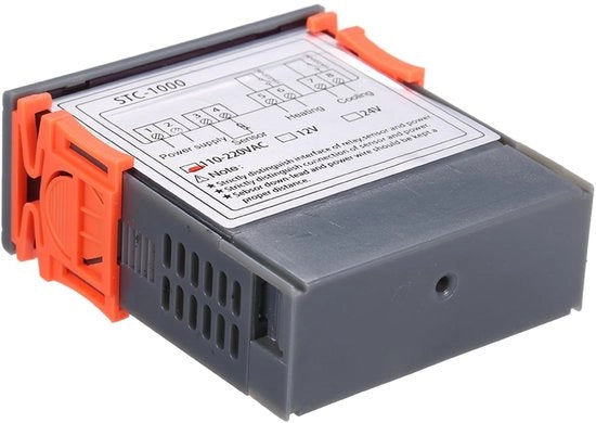Mini Controller di Temperatura - Modalità Raffreddamento e Riscaldamento - Display a LED - Regolazione della Temperatura - Precisione - Termostato - 50°C a 199°C - Regolazione Automatica.