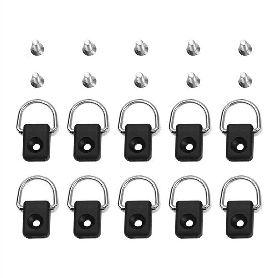 Accessorio di fissaggio leggero - D-ringen - Nylon/Acciaio inossidabile - Accessori per kayak/barca - Duraturo - Facile da installare - Sjorring