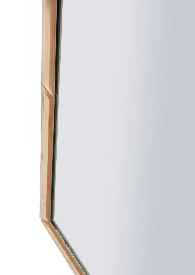 Specchio da Muro Tangeri Rosa 55x2x150 cm in MDF e Vetro e Specchio Rosa