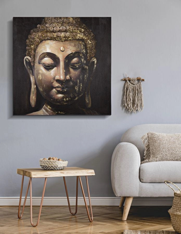 DIPINTO SU TELA BUDDHA -B- CM 100X3X100