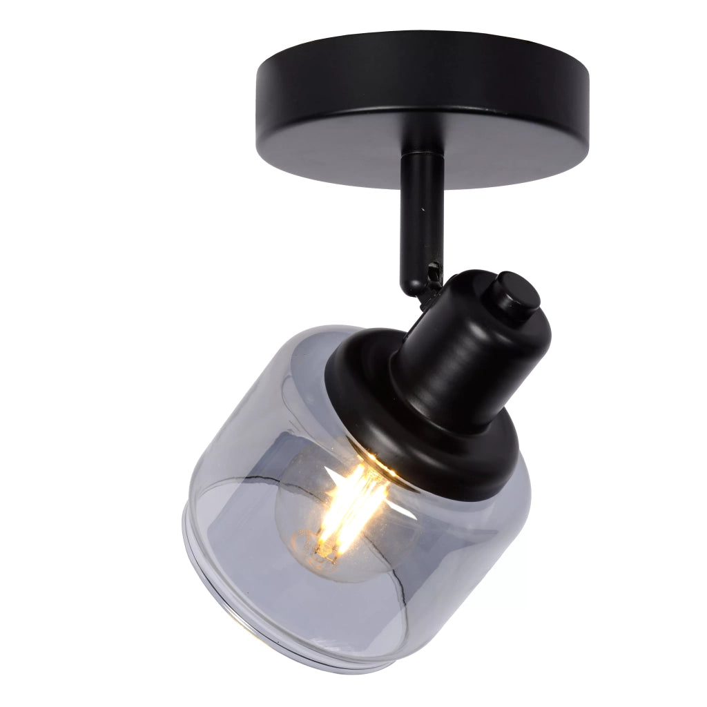 Lampada parete/soffitto nera BJORN 1xE14 40W Lucide
