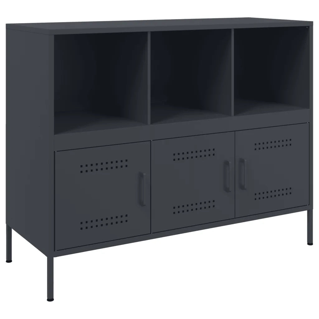 Credenza Antracite 100,5x39x79 cm in Acciaio