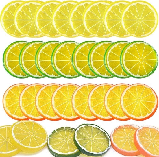 Decorazione di Finto Limone - 30 Pezzi - Modelli di Frutta Finto - Decorazione per la Cucina - Decorazione per la Cucina - Piccolo Modello di Frutta - Per la Cucina/Decorazione per la Cucina