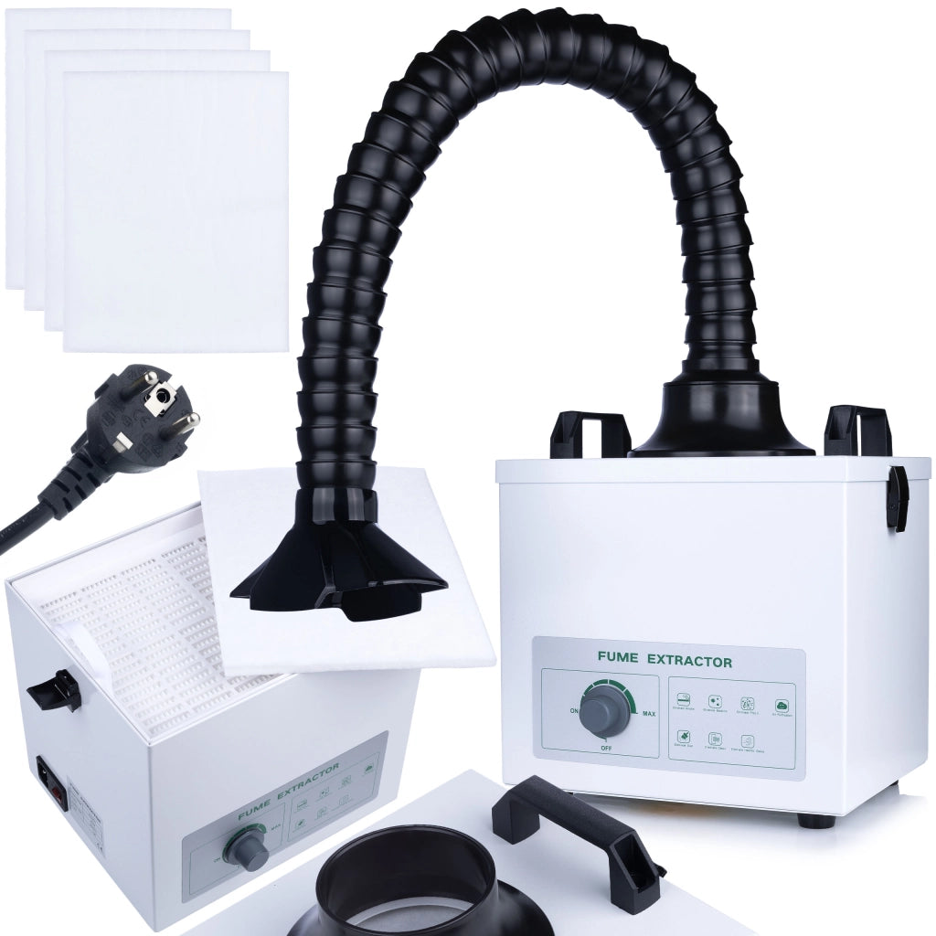 Pochlattore Fumi Rosfix XL100 – 100W, 200 m³/h | Filtro HEPA + Carboni | Rame 77 cm | ≤55 dB