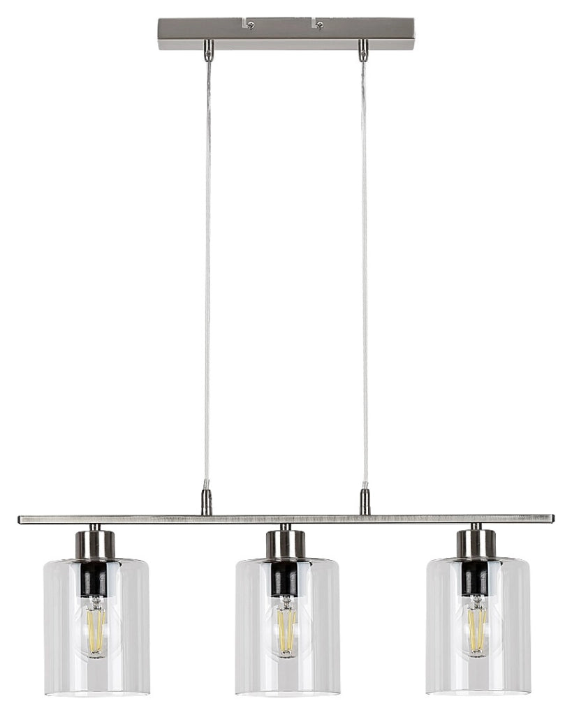 Lampada a sospensione Rabalux Miroslaw 3xE27 cromo