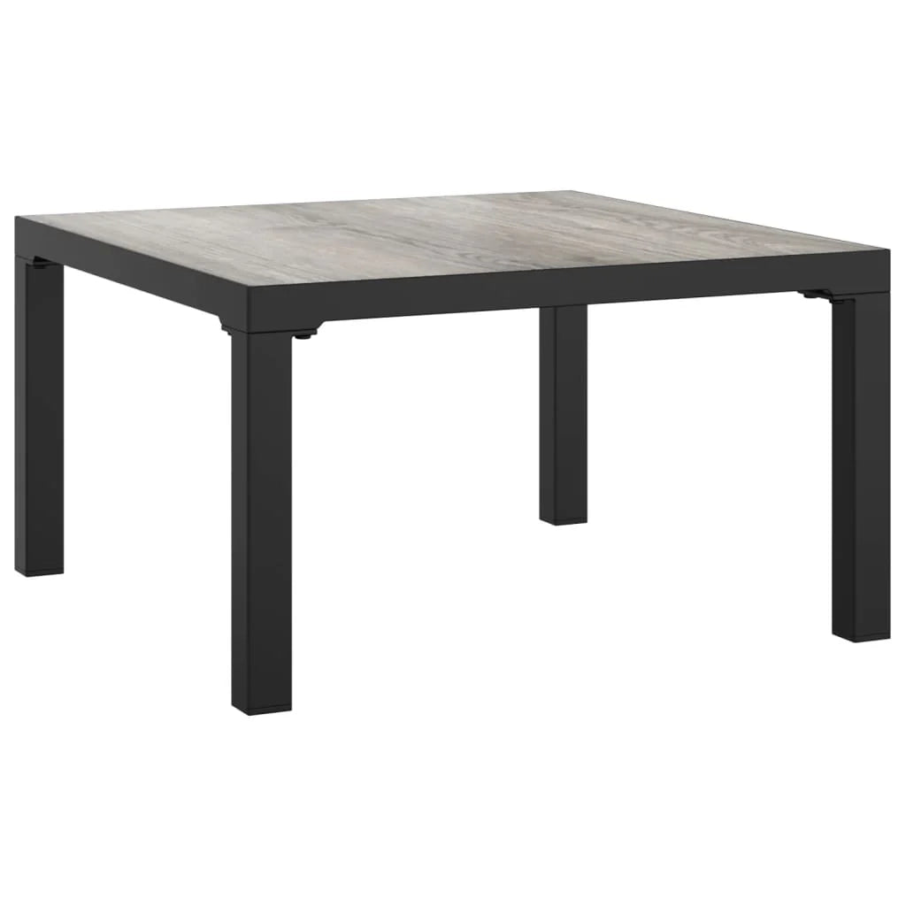 Set di mobili da giardino mobili da esterno set da 7 pezzi resina intrecciata nera e grigia 02_0017448