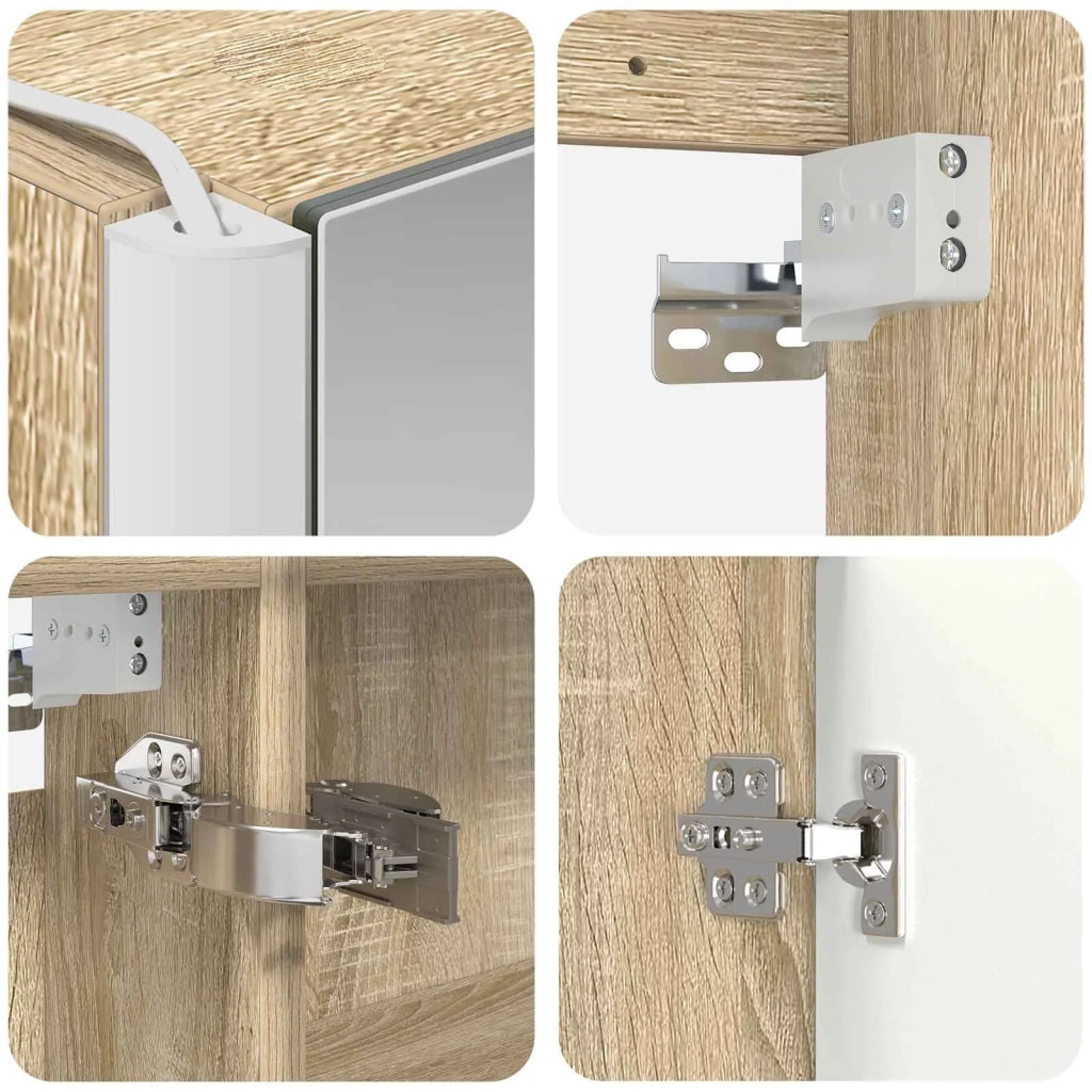 Set di Armadi da Bagno 5 pcs Rovere Sonoma Legno ingegnerizzato 3406449
