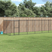 Gabbia per Cani da Esterno in Acciaio con Tetto 21,78 m² 3082296