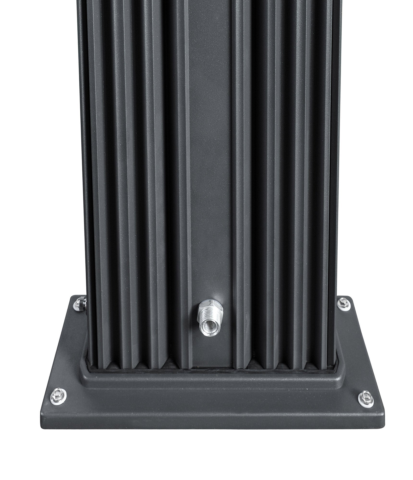 Doccia Solare Ibrida da Giardino 40L Miscelatore e Doccetta Lavapiedi Antracite/Inox