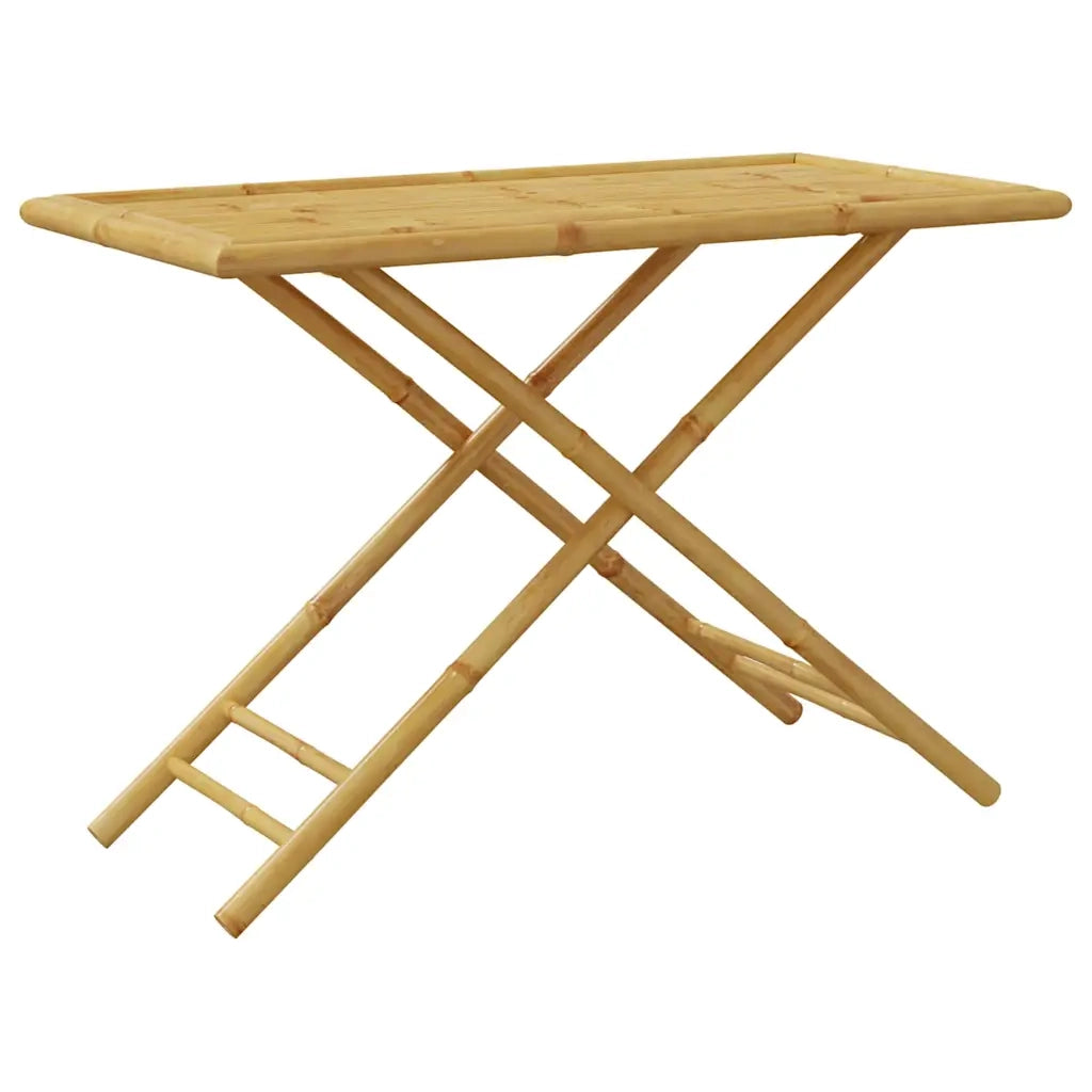 Tavolo da Giardino Pieghevole 110x55x75 cm in BambÃ¹