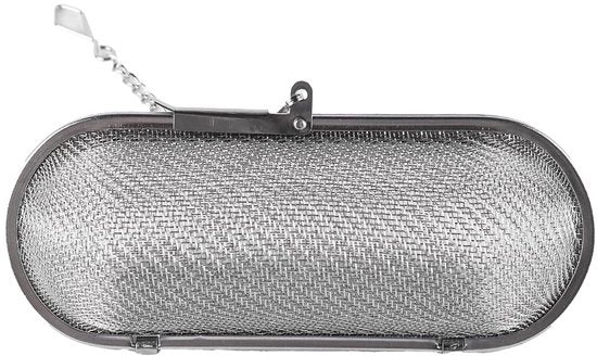 Ergonomico Teiera con Infusore - Filtro per Erba - Materiale Inox - Progettato per Risparmiare Spazio - 11 cm