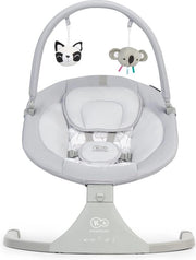 Seggiolone Elettrico - Sedia Vibrante Automatica per Bambini - Seggiolone per Bambini - Grigio