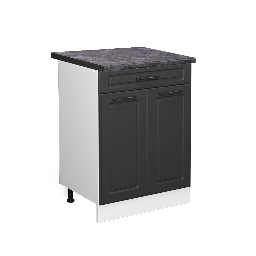 Vicco Mobiletto base per cucina Antracite casa di campagna 60 cm con cassetto, PL Antracite