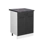 Vicco Mobiletto base per cucina Antracite casa di campagna 60 cm con cassetto, PL Antracite