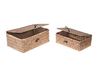 Set 2 Scatole con Coperchio 23 20 cm