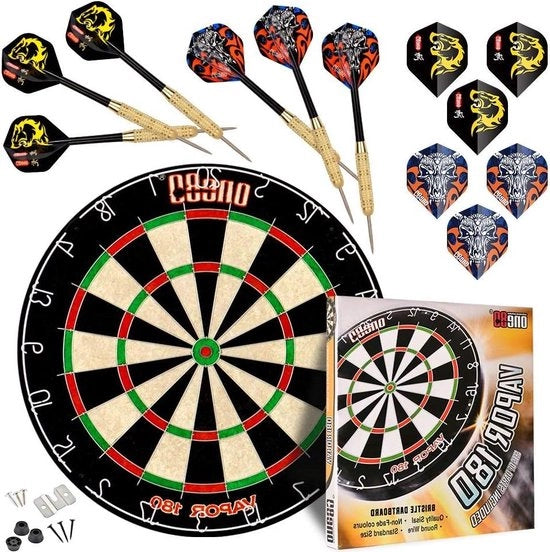 Tavolo da Darts Professionale con Sisal e 12 Punte per Darts - Tavolo da Darts con Punti in Metallo