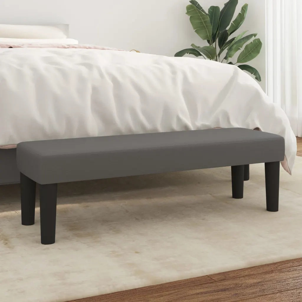 Panca Grigia 100x30x30 cm in Similpelle CFW6383573