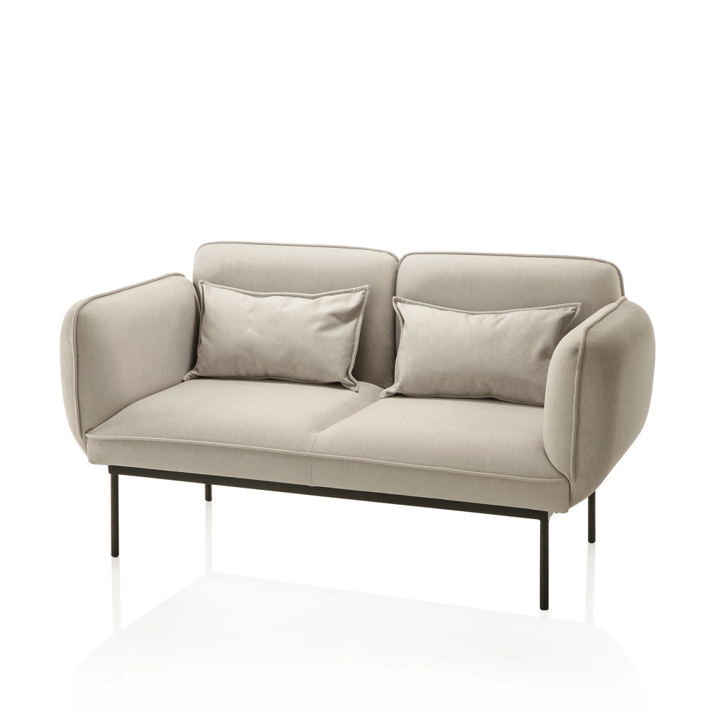 Divano 2 posti VELOUR grigio chiaro
