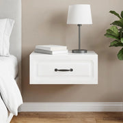 Mobiletto da notte a muro Bianco Lucido 49 x 34,5 x 20 cm 899303
